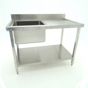 CK8120 Flat Pack Stainless Steel Single Sink With Left Hand Drainer ...