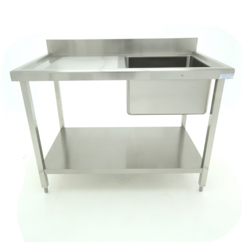 CK8121 Fully Stainless Steel Single Sink With Right Hand Drainer W1200 ...