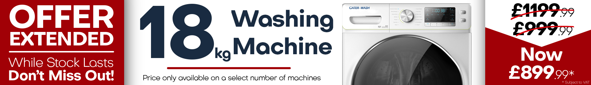 18kg washing machine