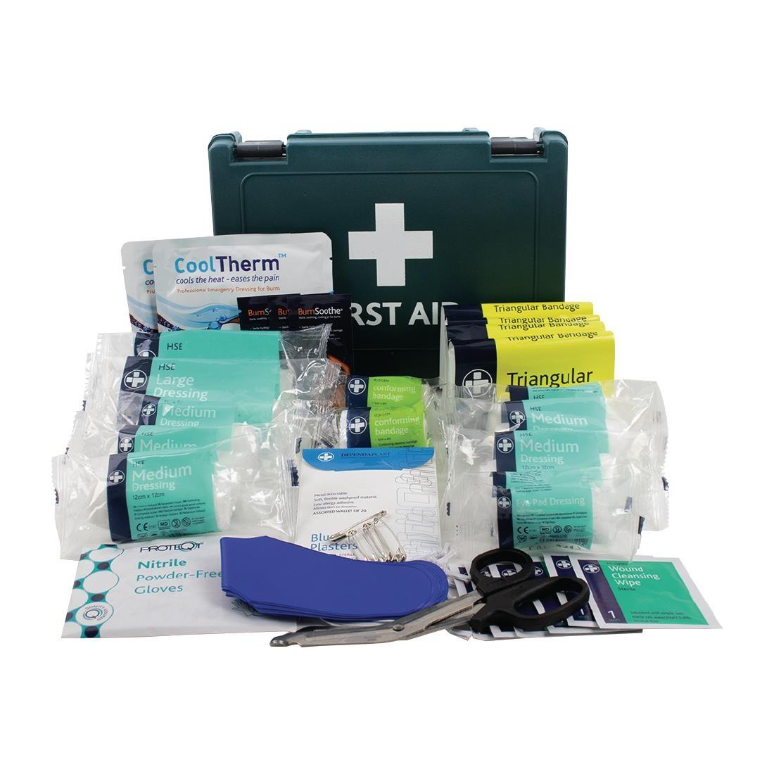 CD538 Catering first aid & Burns kit 10 person kit.