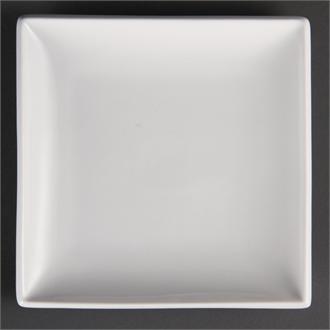 U155 Olympia Whiteware Square Plates 240mm