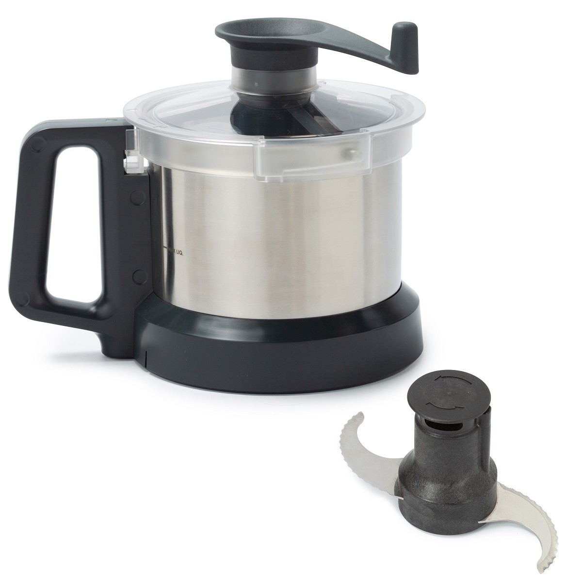 Electrolux stainless Steel Bowl for 2.6lt Cutter Mixer, Micro-toothed Rotor, Lid with Scraper 