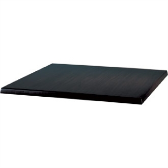 CE157 Werzalit Square Table Top Black 600mm