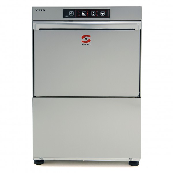 Sammic X-TRA X-35D Commercial 350mm Undercounter Glasswasher - With Water Softener - Gravity Waste - 1301966