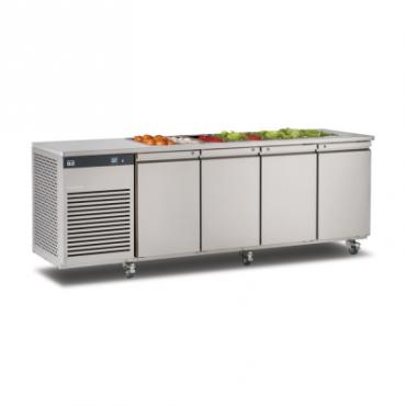 Foster EP1/4H 12-342 Refrigerated Prep Counter With Saladette - Stainless Steel Interior & Exterior