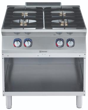 Electrolux Professional 700XP 4 Burner Gas Range on Open Base - 371178