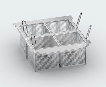 Rational 60.75.979- Kit of 4 Deep Frying Portion Baskets with Portion Frame