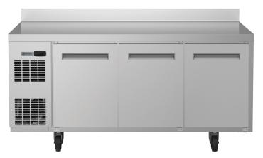 Electrolux Professional Ecostore HP 3 Door Freezer Prep Counter with Splashback - 710480