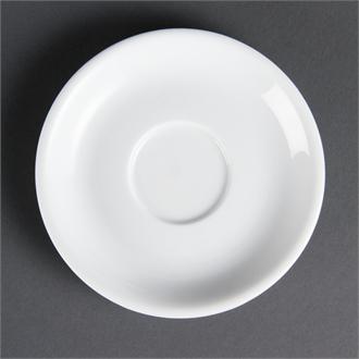 CB470 Olympia Whiteware Cappuccino Saucers