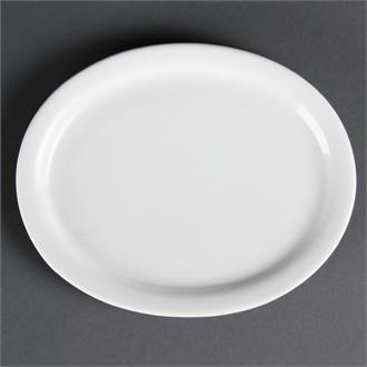 CB476 Olympia Whiteware Oval Platters 202mm