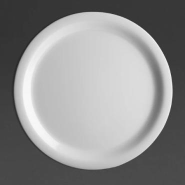 Olympia Kristallon Melamine Narrow Rimmed Plates 229mm (Pack of 12) CB671