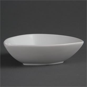 CB678 Olympia Whiteware Rounded Triangular Bowls 155mm