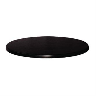 CC513 Werzalit Round Table Top Black 800mm