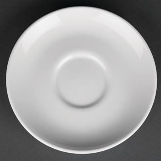 CG031 Royal Porcelain Classic White Cappuccino Saucers 150mm