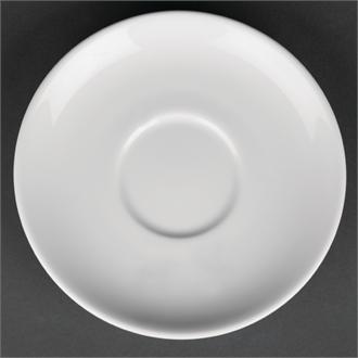 CG035 Royal Porcelain Classic White Tea Cup Saucers 150mm