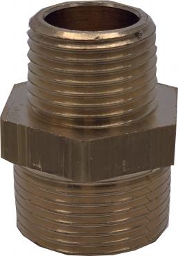 CKP10596- Brass Hexagon Reducing 1/2 Nipple