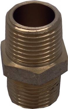 CKP6582- Brass Treaded Hexagon Nipple 1/2