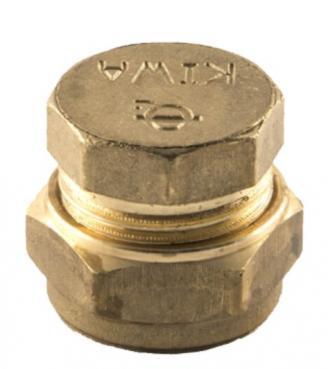 CKP6733 Stop End UK Compression Brass 22mm