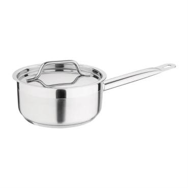 Essentials DF670 Stainless Steel Saucepan with Lid 16cm