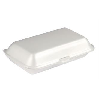 DL101 Small Hinged Foam Meal Box x 500