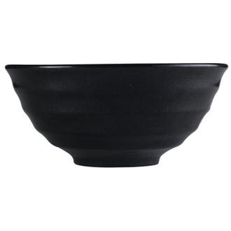 DL437 Churchill Zen Noodle Bowls Black 134mm