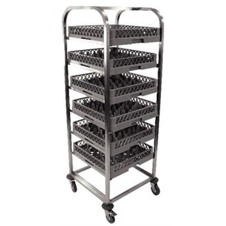 DN595 Craven St/Steel Dishwasher Basket Trolley