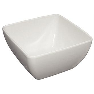 DP145 Curved White Melamine Bowl 11in