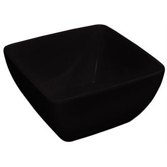 DP147 Curved Black Melamine Bowl 11in