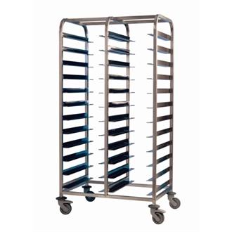 DP293 EAIS Stainless Steel Clearing Trolley 24 Shelves