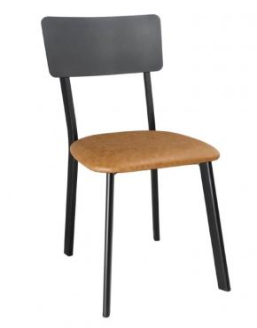 DR300 Bolero Metal & PU Side Chair Vintage Camel (Pack 4)