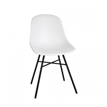Bolero  Arlo Side Chairs with Metal Frame White (2 Pack) - DY348