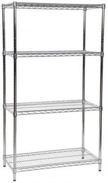 4-Tier Stainless Commercial Kitchen Shelf, 1200 X 510 x 1800mm