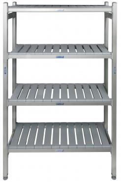 4-Tier Stainless Commercial Kitchen Shelf, 1200 X 510 x 1800mm