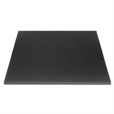 Bolero FU530 Matte Black Square Outdoor Table Top 700mm