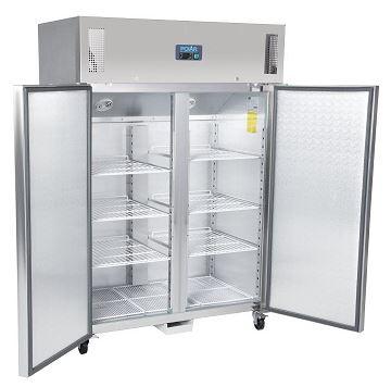 Polar G595 Double Door Stainless Steel Freezer 1200Ltr Available at ...