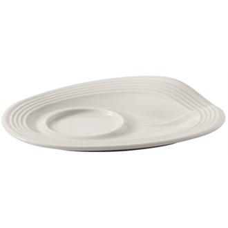 GD269 Revol Froisses White Espresso Saucers 130mm