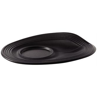 GD270 Revol Froisses Black Espresso Saucers 130mm