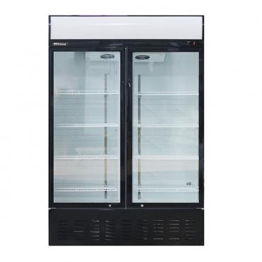 Blizzard GD900 Commercial 908ltr Double Glass Door Merchandiser - Hinged