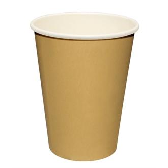 GF034 Olympia Disposable Hot Cups Brown 16oz x1000