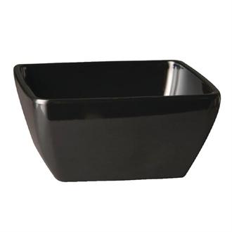 GF133 APS Pure Melamine Black Square Mini Bowl