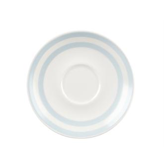 GF320 Churchill Vintage Cafe Blue Stripes Saucers 156mm