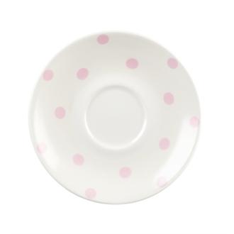 GF329 Churchill Vintage Cafe Pink Spots Saucers 156mm