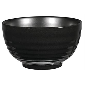 GF709 Art de Cuisine Black Glaze Ripple Bowls Small