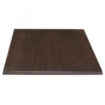 Bolero GG635 Square Table Top Dark Brown 600mm