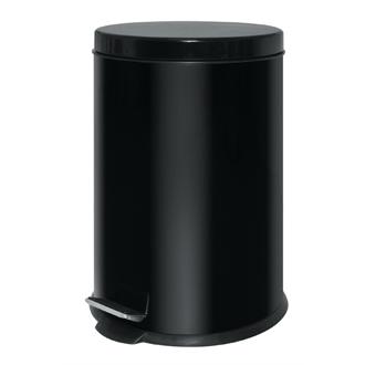 GG978 Stainless Steel Pedal Bin Black 20Ltr