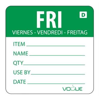 GH355 Vogue Dissolvable Green Friday Labels