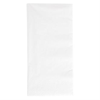 GJ118 Duni Dinner Napkin 1/8 Fold 400mm White x 1000