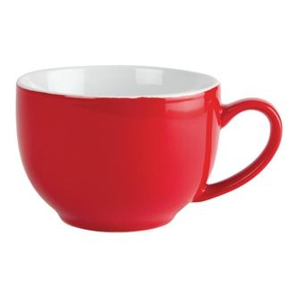 GK076 Olympia Cafe Cappuccino Cups Red 340ml 12oz