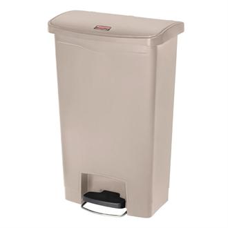 GL027 Rubbermaid Slim Jim Step on Front Pedal Beige 50Ltr