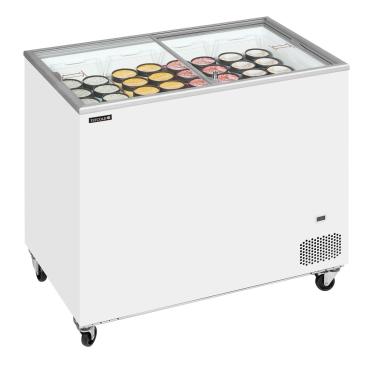 Tefcold IC301SC Sliding Flat Glass Lid Chest Freezer